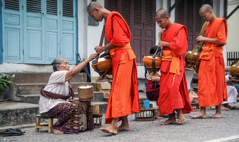 Luang Prabang Alms-Giving