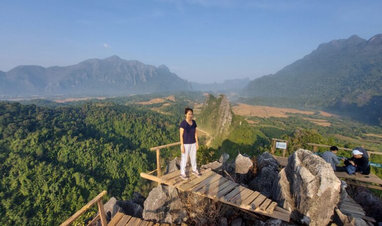 Nam Xay Viewpoint in Vang Vieng, Laos