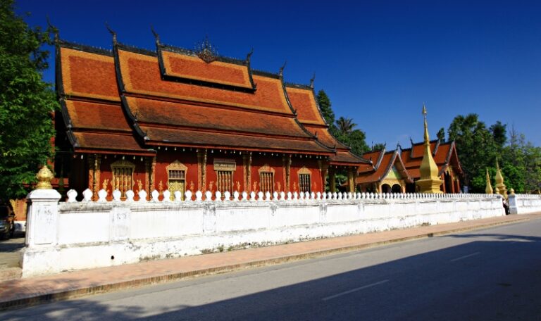 Wat Sensoukharam Temple in Luang Prabang, Laos